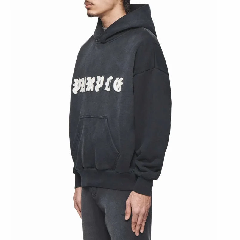 Purple Brand Gothic Applique Hoodie (Black) P401-HBGW424 - Image 2