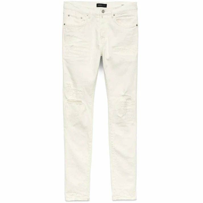 Purple Brand Light Destroy Denim (White) P001-LDWH324 - Image 4