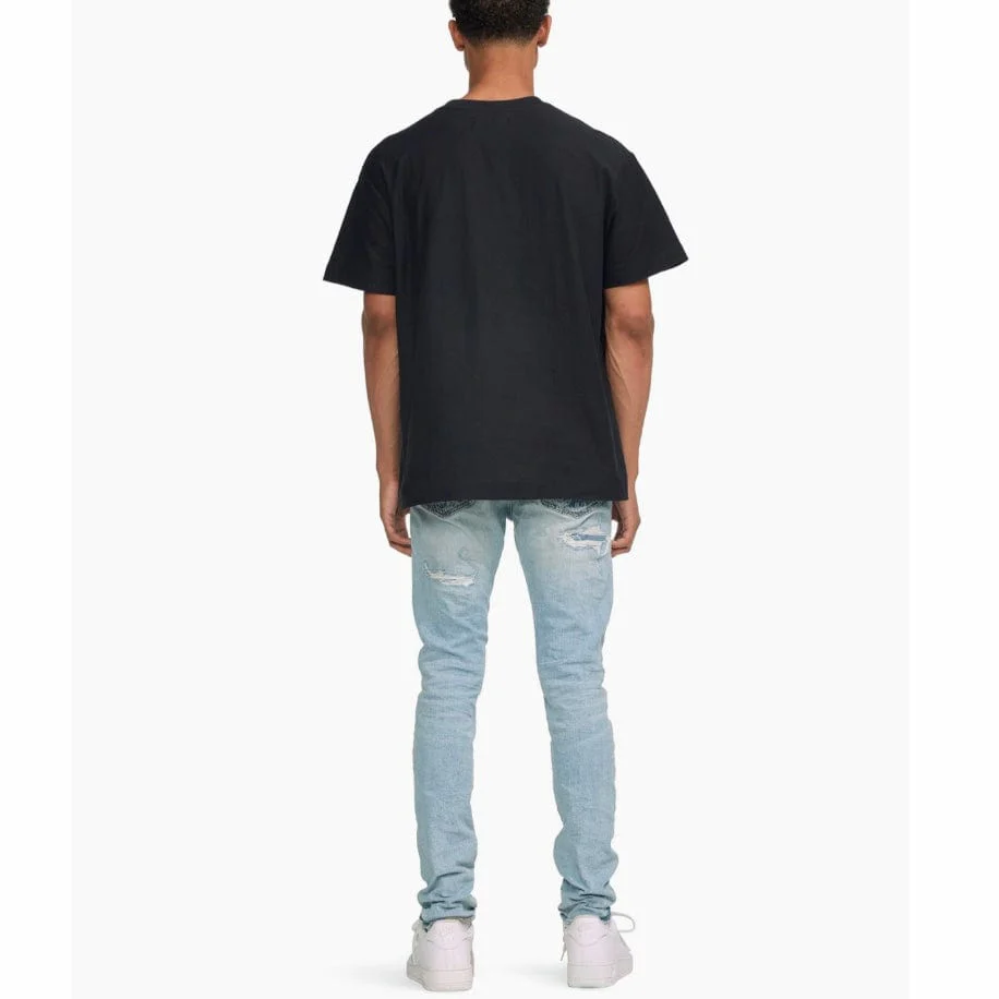 Purple Brand Playback Black Beauty Textured Jersey SS Tee (Black) - Image 4