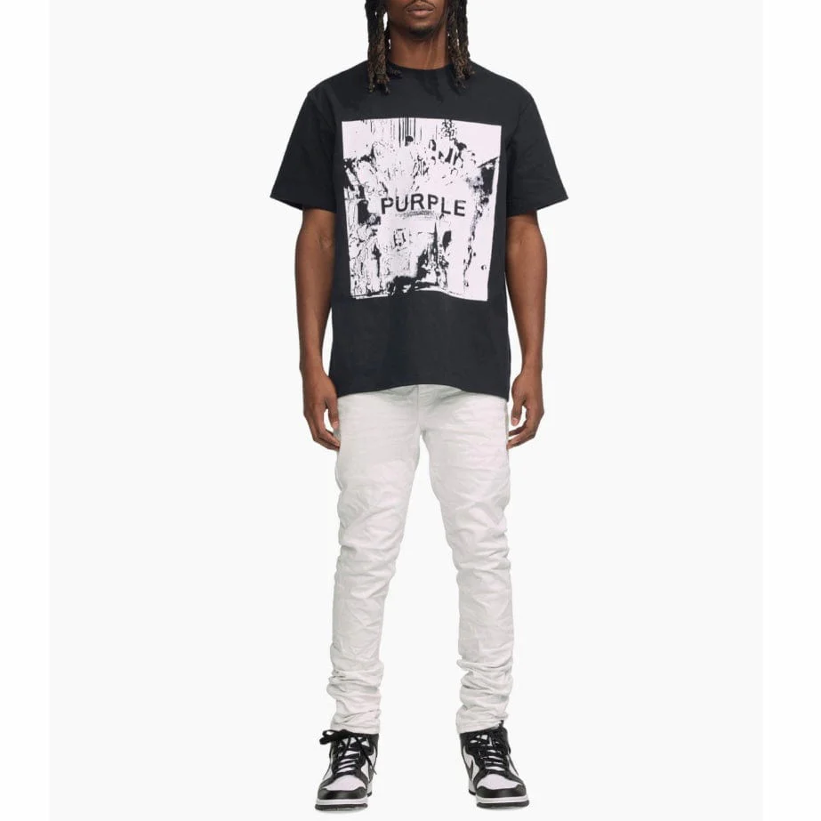 Purple Brand Playback Flock Black Beauty Heavy Jersey SS Tee (Black) - Image 2