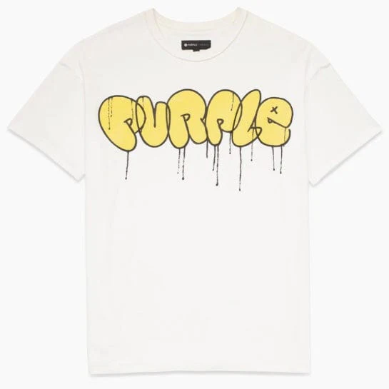Purple Brand Puff Drip T Shirt (White) P101-JWDT223 - Image 5