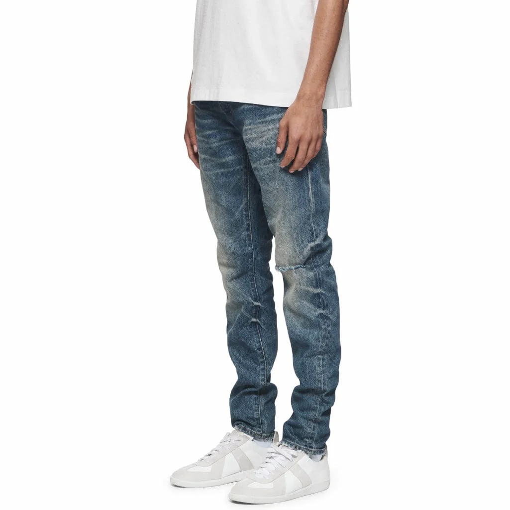 Purple Brand Vintage Knee Blowout Denim (Mid Indigo) P001-VKMD324 - Image 2