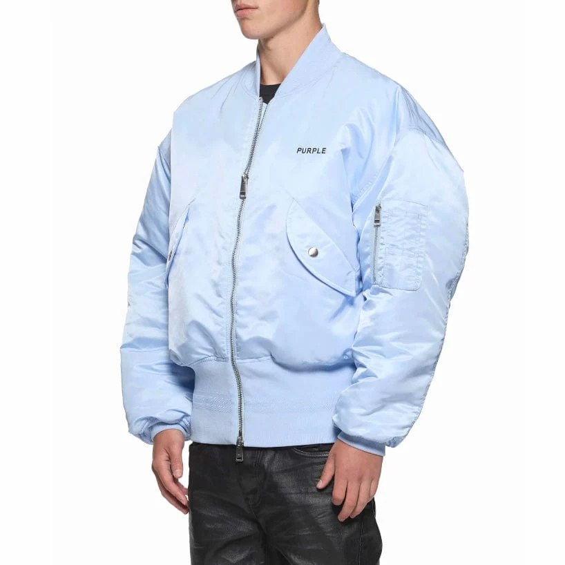 Purple Brand Wordmark Bomber Jacket (Windsurfur Light Blue) M6051-PWSF424 - Image 2
