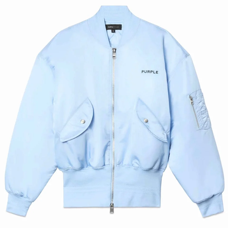 Purple Brand Wordmark Bomber Jacket (Windsurfur Light Blue) M6051-PWSF424 - Image 4