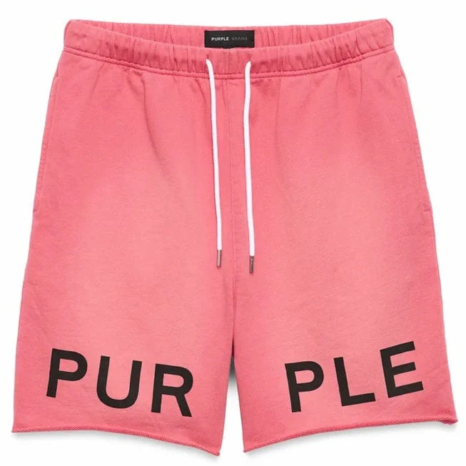 Purple Brand Wordmark Terry Sweatshort (Desert Pink) P446-PWMD324 - Image 3