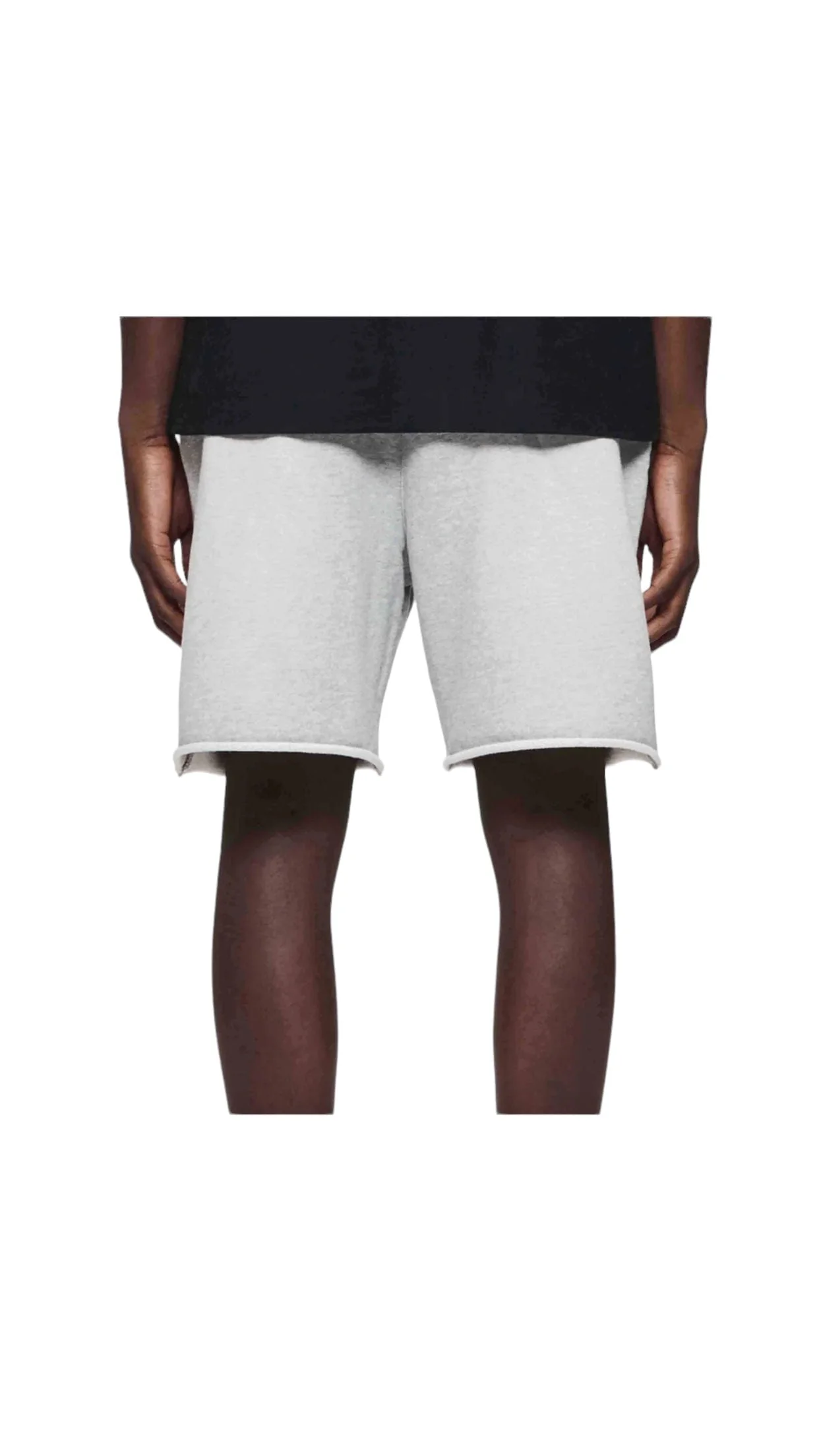Purple Brand Wordmark Terry Sweatshort (Heather Grey) P446-FWHG324 - Image 3