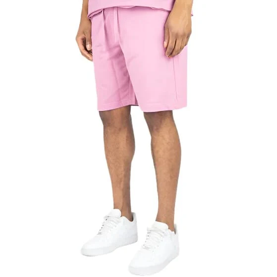 Rebel Minds Heavy Terry Shorts (Sage Pink) 351-951 - Image 2