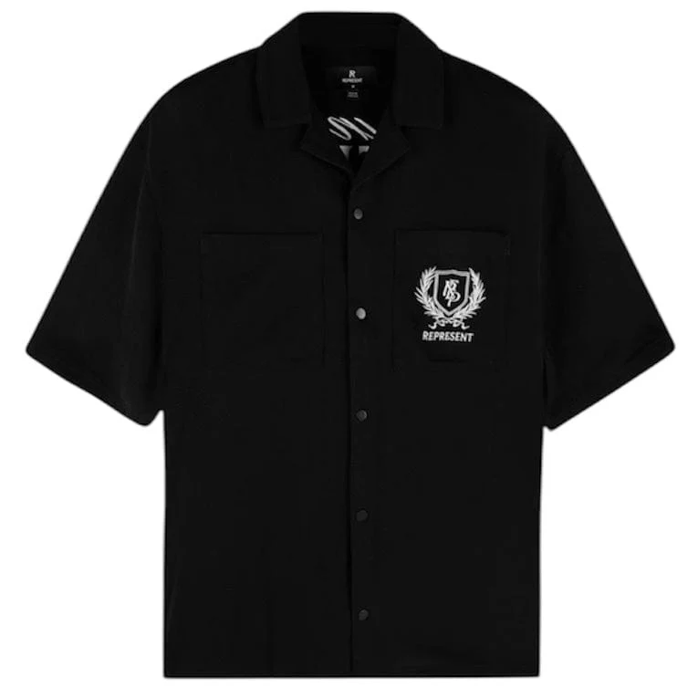 Represent Crest Shirt (Jet Black) MLM2971-01 - Image 7