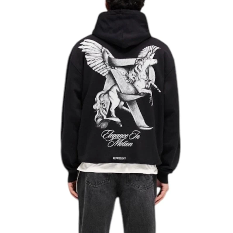 Represent Elegance In Motion Hoodie (Jet Black) MLM41065-01 - Image 5