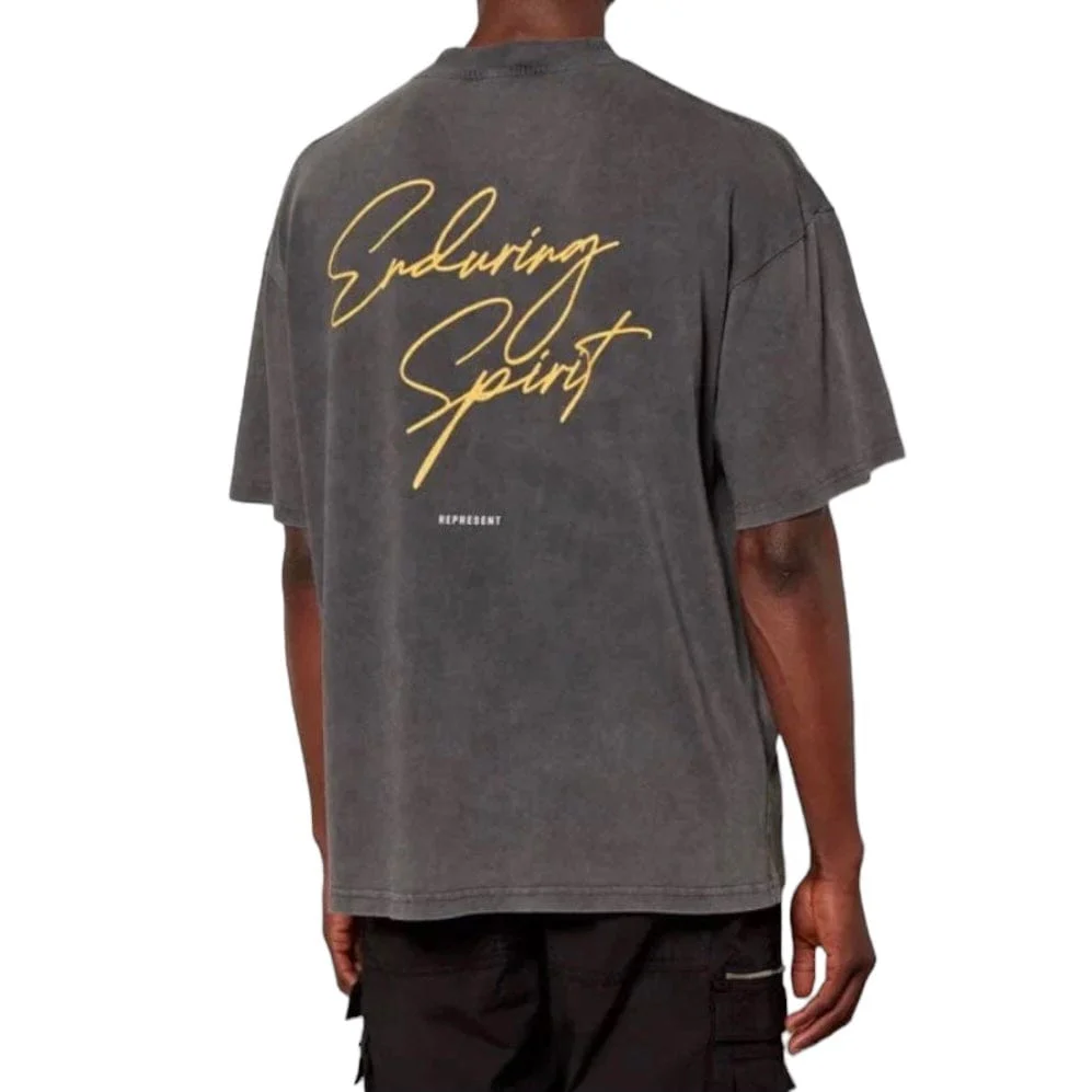 Represent Enduring Spirit T Shirt (Vintage Grey) MT4020-20 - Image 4