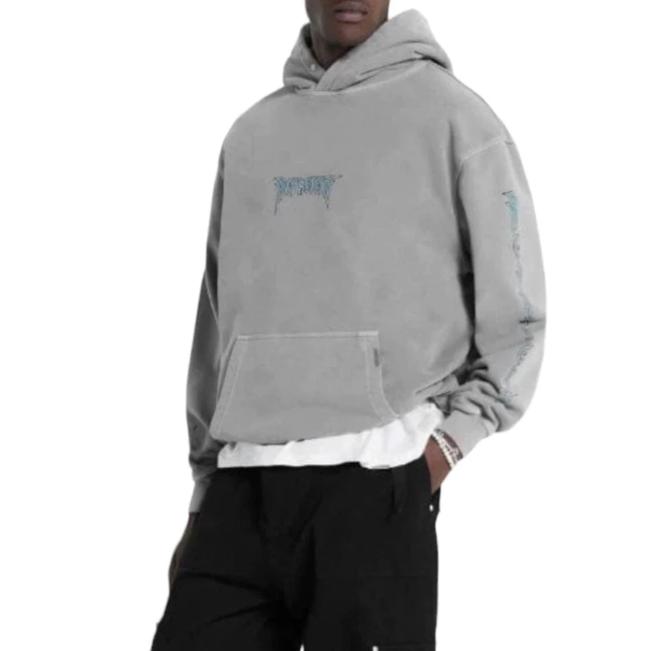 Represent Rock Logo Hoodie (Ultimate Grey) MH4027-119 - Image 3