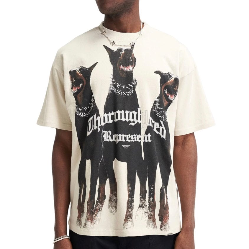 Represent Thoroughbred T Shirt (Vintage White) MLM499-02 - Image 2