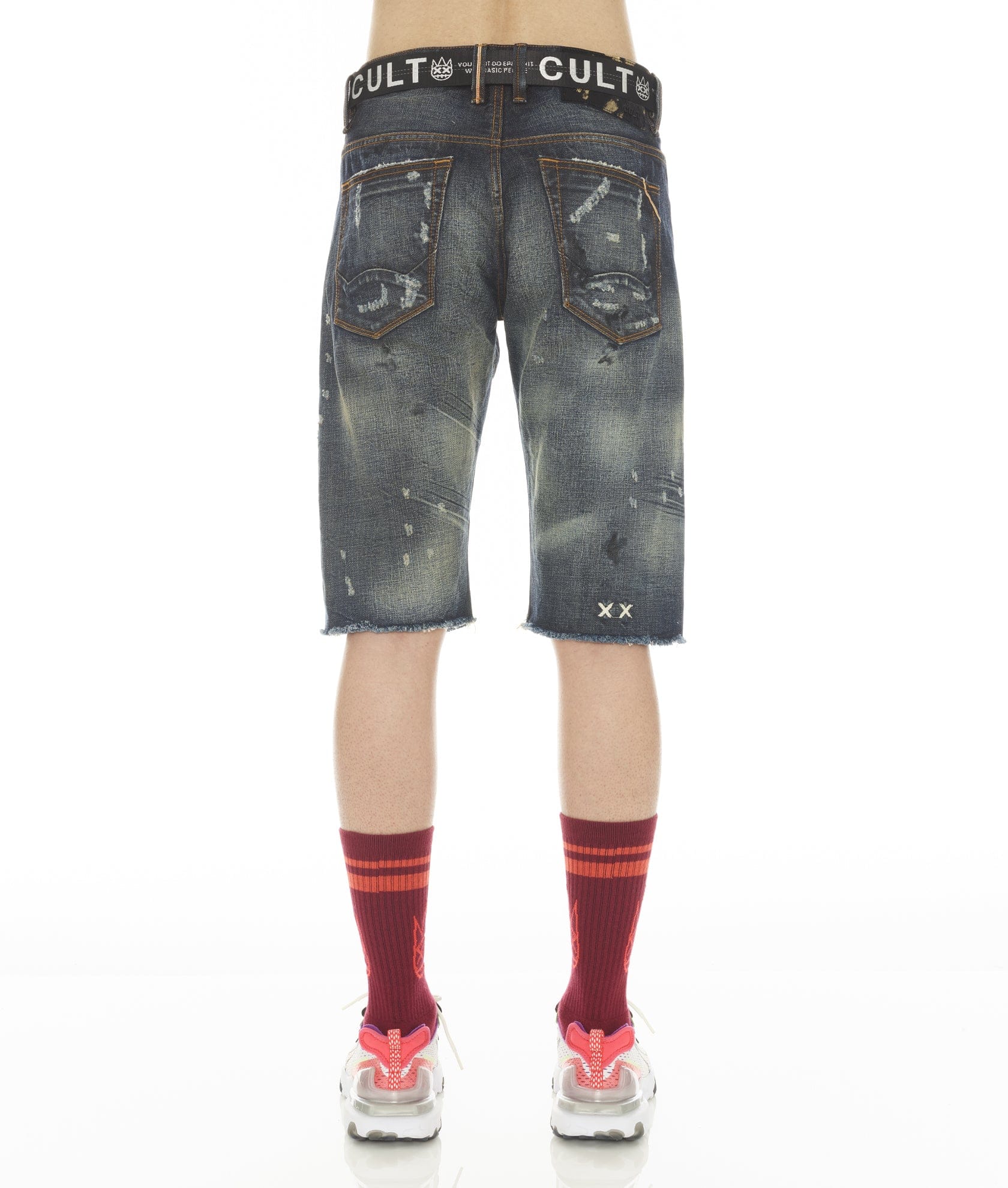 ROCKER SHORT JAPANESE SELVAGE RIDGED w/ BELT IN TARVICK - Image 2