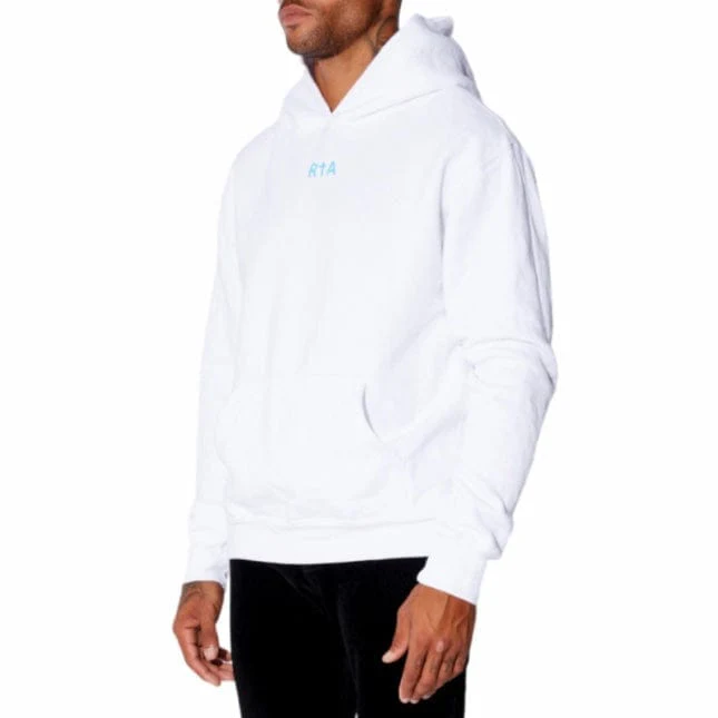 RTA Blue Logo Hoodie (White/Blue Front) MU23K622 - Image 2