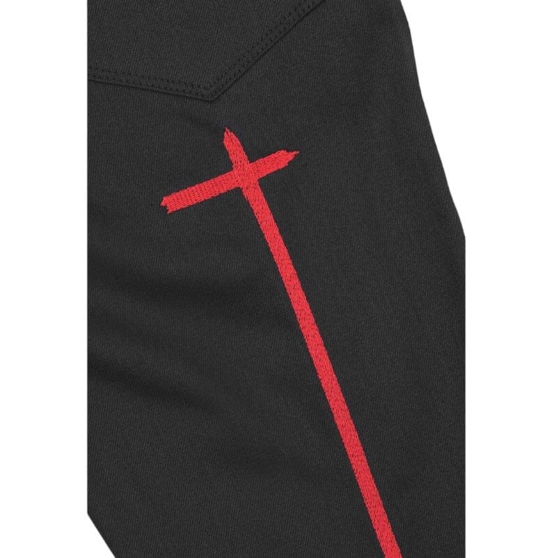 RTA Byrant Black Red Long Cross Jean (Black/Red) MS24D864-B1205BKRCR - Image 4