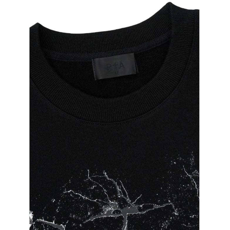 Rta Charles Sweatshirt (Black Cracked Logo) MCCTK909-T1199BKCRC - Image 3