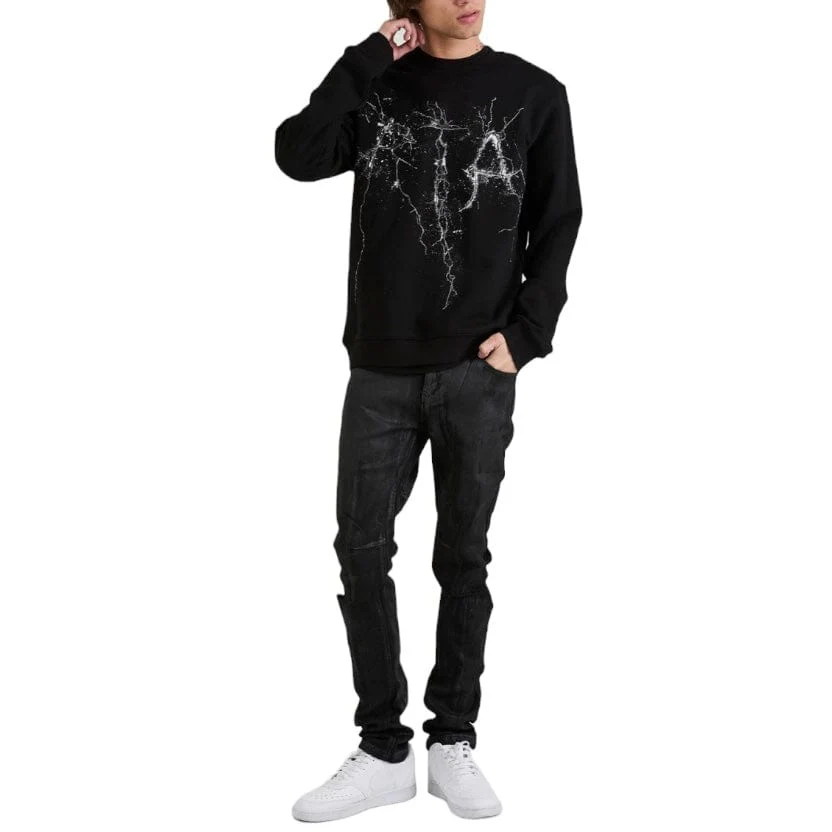 Rta Charles Sweatshirt (Black Cracked Logo) MCCTK909-T1199BKCRC - Image 5