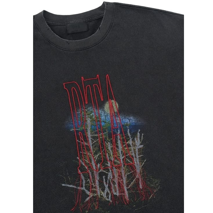 Rta Colin Oversized Short Sleeve Tee (Black Forest) MCHPK911-T1322BKFRT - Image 3