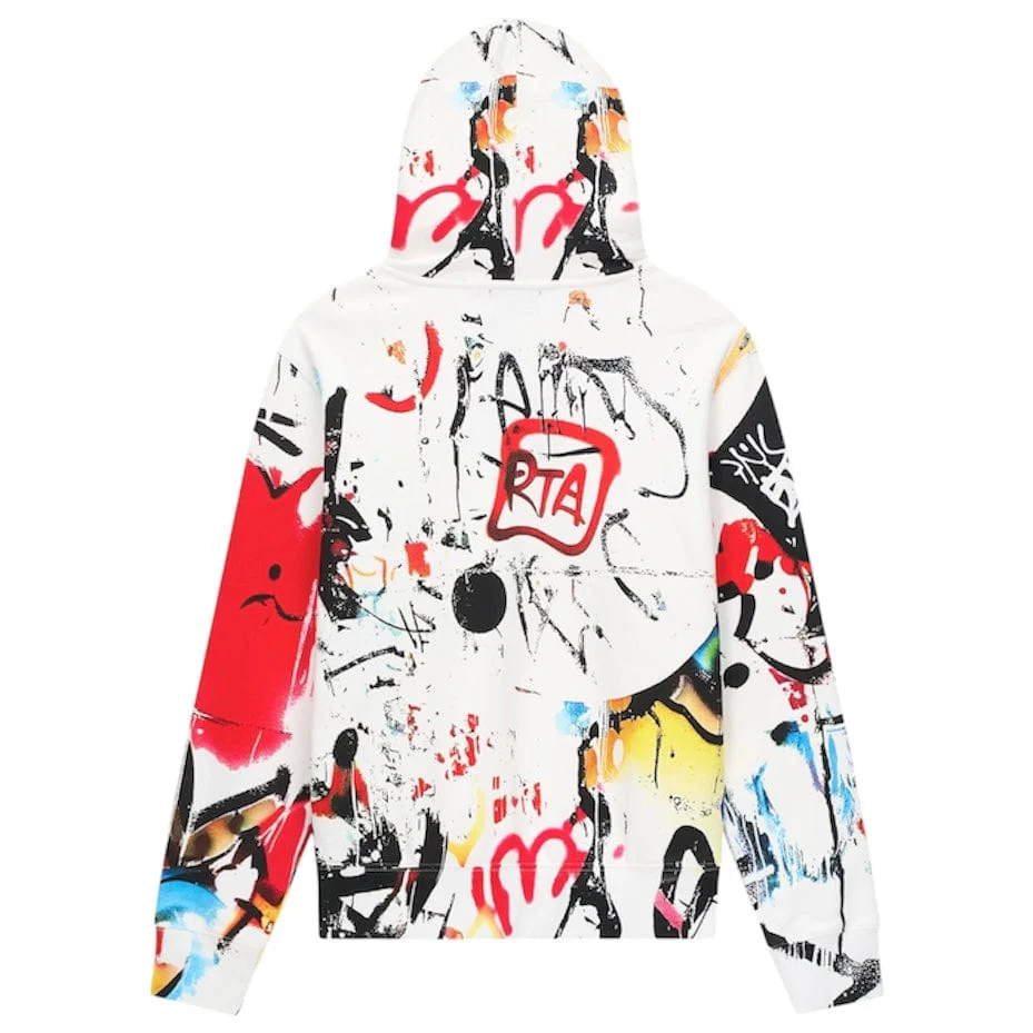 Rta Dion Hoodie (White Graffiti) MLFQK909-T1181WTGF - Image 2
