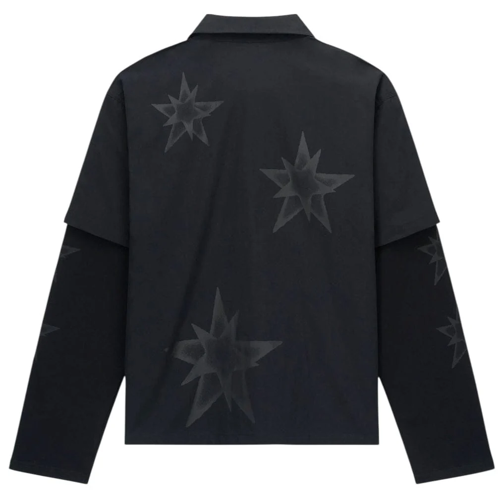 Rta Erik Doubled Layered Shirt (Black Cross Star) MEXOW1266-T2300BKCSS - Image 2