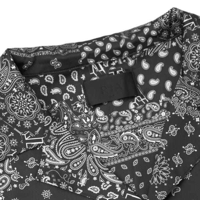 Rta George Button Up Shirt (Black/White Rta Bandana) MU24W712-T1324BWPSL - Image 3