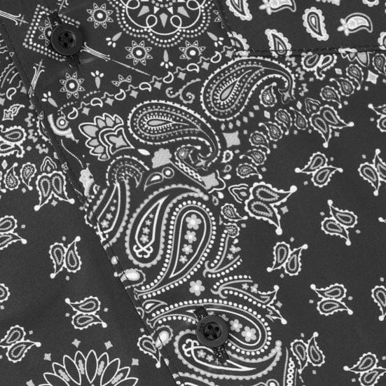 Rta George Button Up Shirt (Black/White Rta Bandana) MU24W712-T1324BWPSL - Image 4