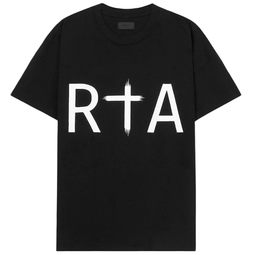 Rta Liam Short Sleeve Logo Tee (Black/White) ME00K83-T1192BKFWT - Image 2
