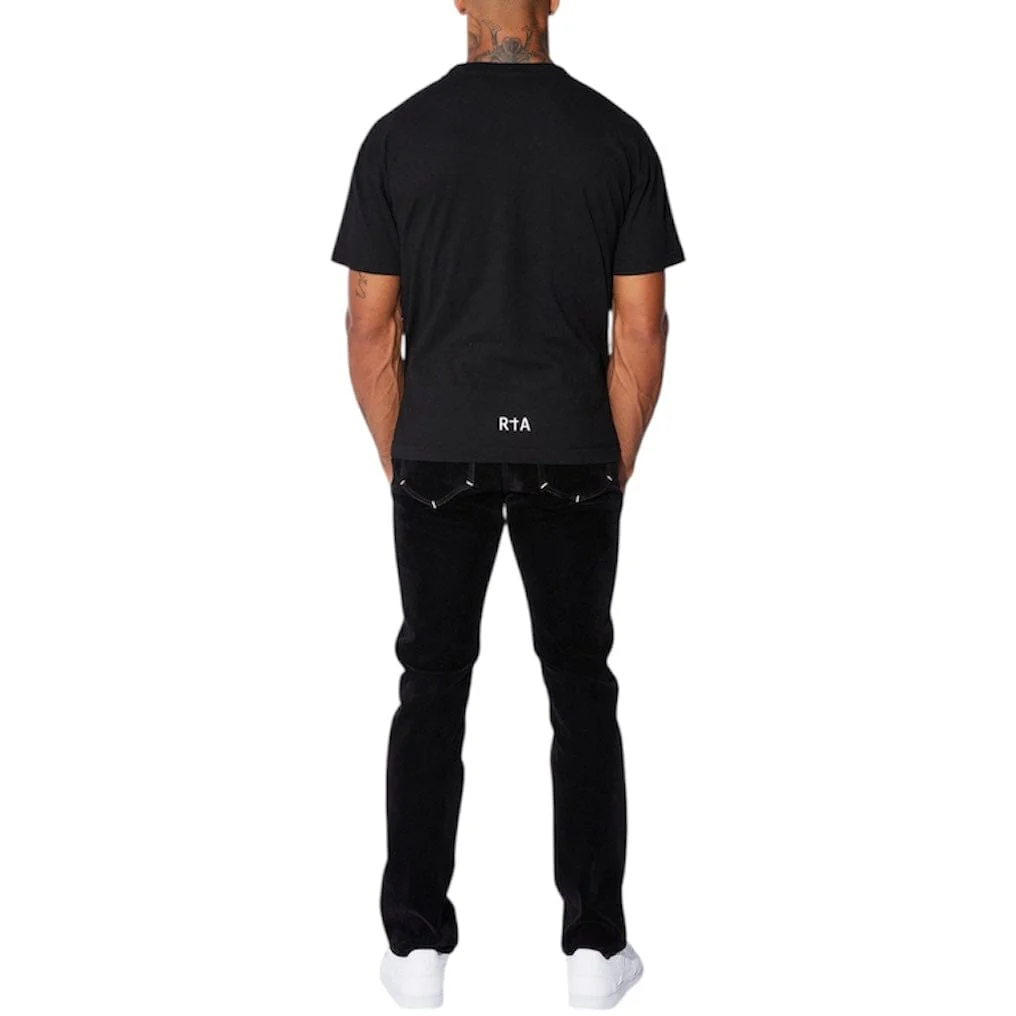 Rta Liam Short Sleeve Logo Tee (Black/White) ME00K83-T1192BKFWT - Image 3