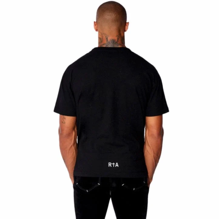 RTA Short Sleeve Liam Front Logo Tee (Black) ME00K83 - Image 3