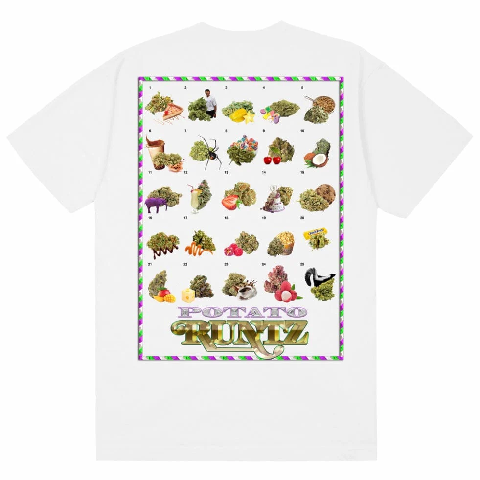 Runtz X Potato Menu Tee (White) - Image 2