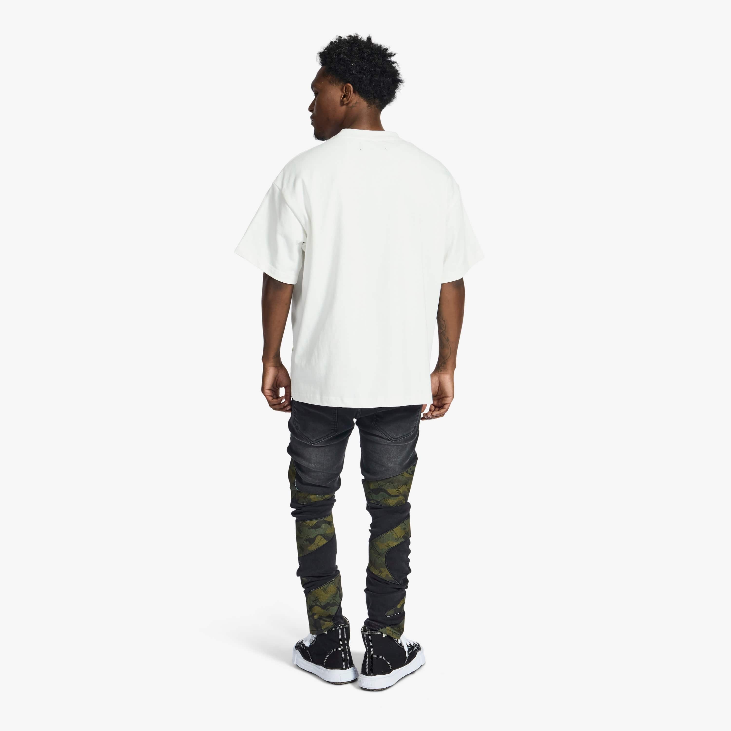 "Sabotage" Skinny Jeans (black/camo scrunch) - Image 4