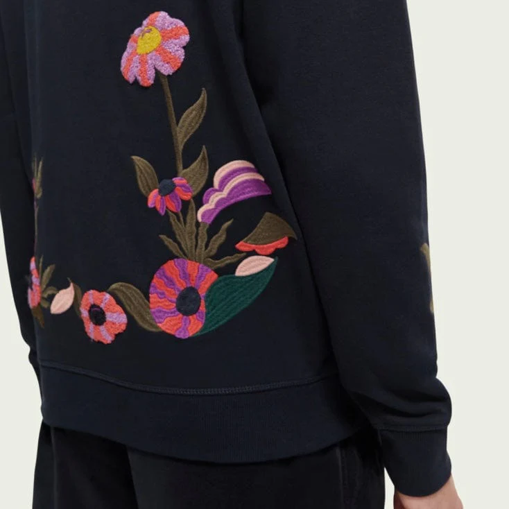Scotch & Soda Artwork Felpa Hoodie (Navy) 169193 - Image 5