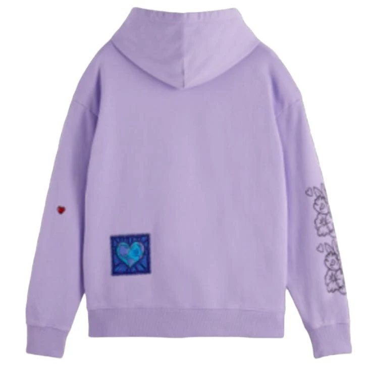 Scotch & Soda Burton Morris Artwork Hoodie (Bright Lavender) 180517 - Image 2