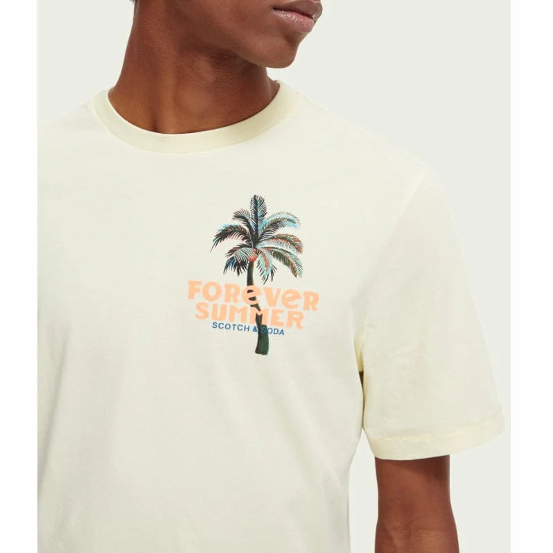 Scotch & Soda Forever Summer Artwork Tee (Banana) 171694 - Image 2