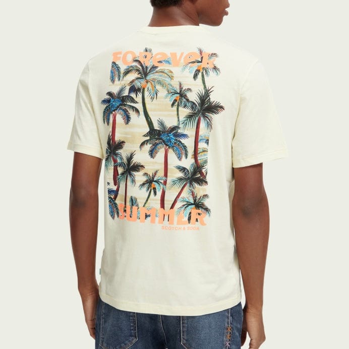 Scotch & Soda Forever Summer Artwork Tee (Banana) 171694 - Image 3