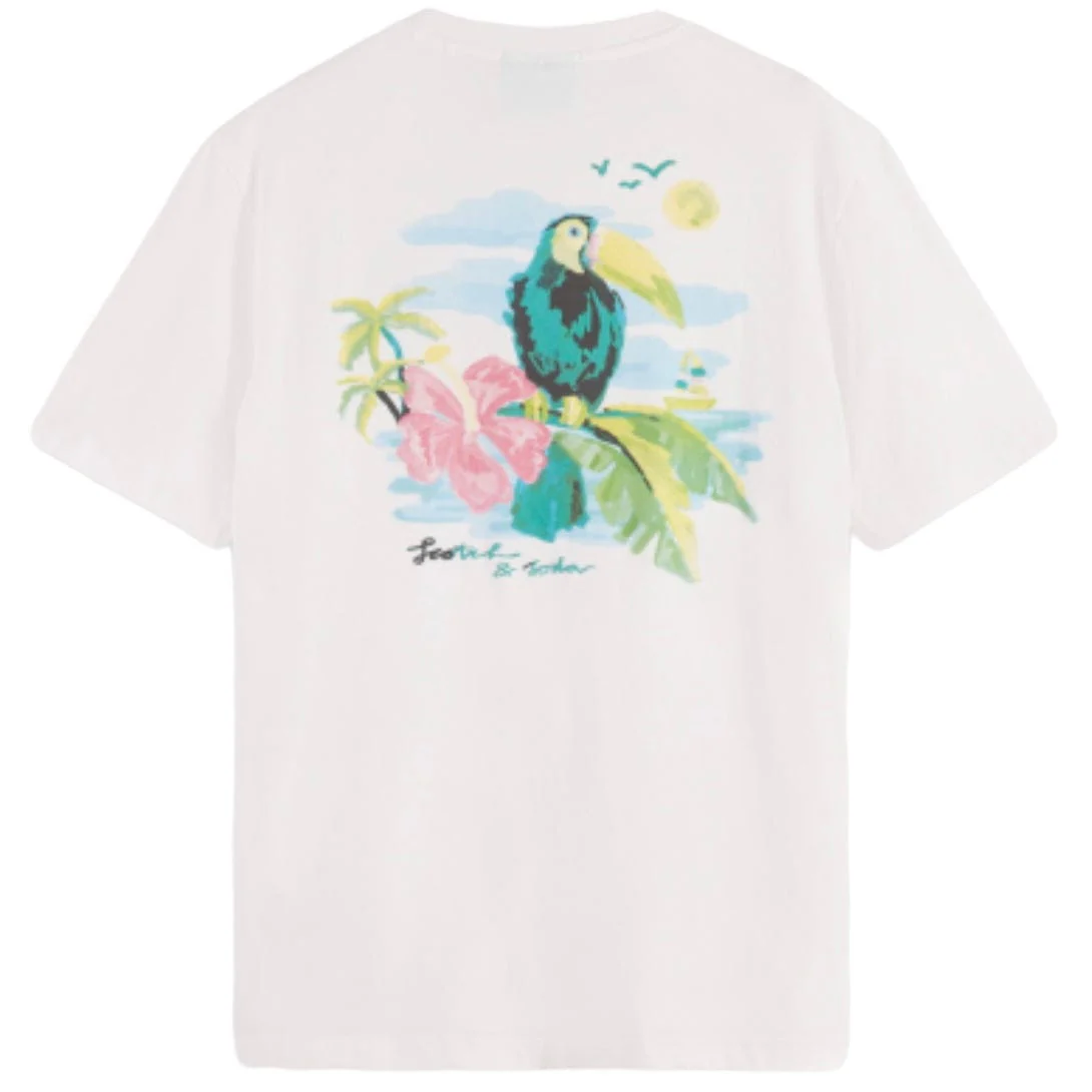 Scotch & Soda Front Back Artwork Tee (White) 175641 - Image 2