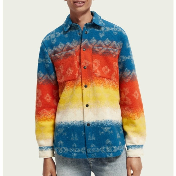 Scotch & Soda Jacquard Heavyweight Overshirt (Combo A) M