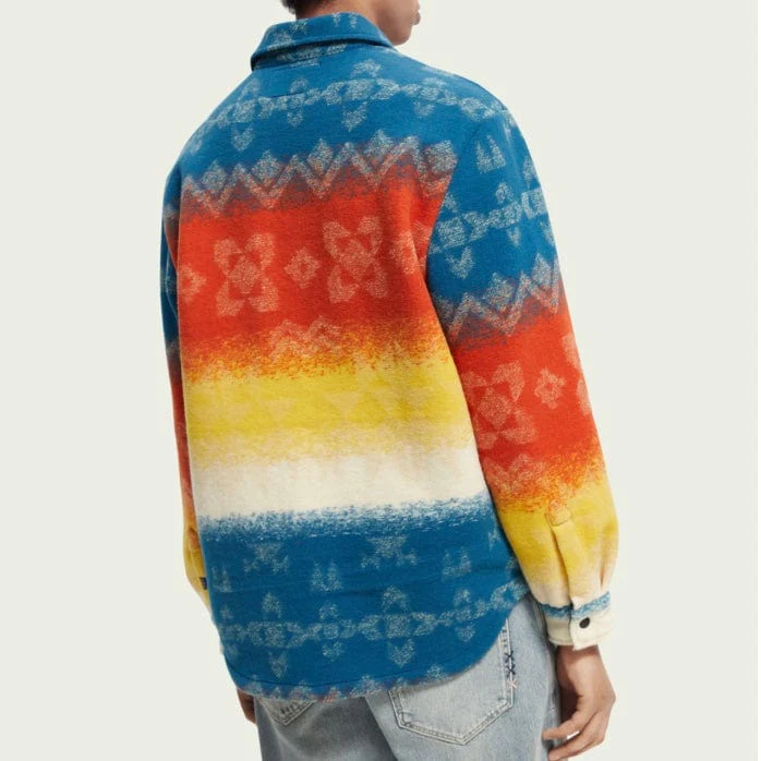 Scotch & Soda Jacquard Heavyweight Overshirt (Combo A) M - Image 5