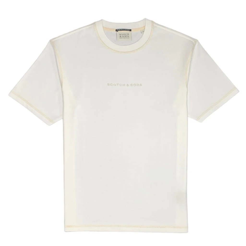 Scotch & Soda Logo Tee (Cream) 179192