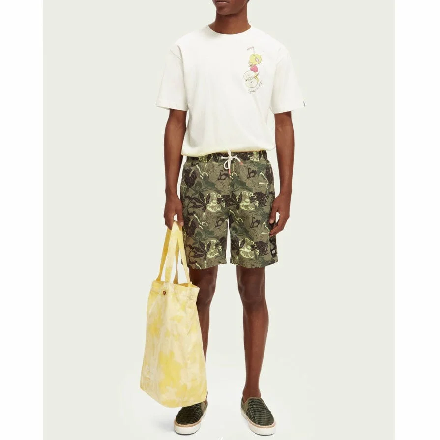 Scotch & Soda Long Length Printed Swimshort (Camo Floral Aop) 172427 - Image 4