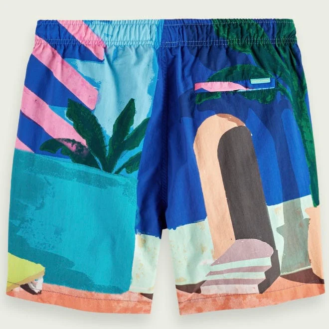 Scotch & Soda Printed Mid Length Swimshort (Aop Scene) 172424 - Image 7