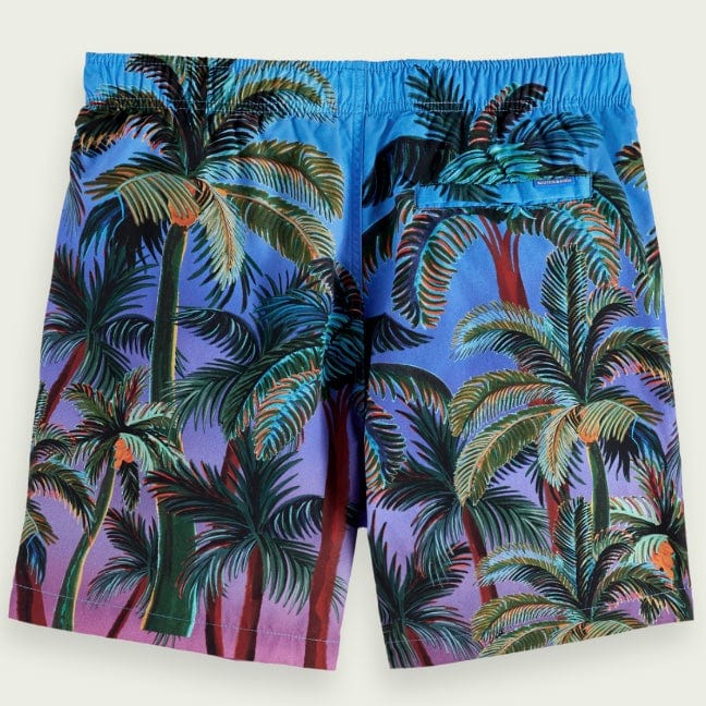 Scotch & Soda Printed Mid Length Swimshort (Navy Aop Palmtrees) 172424 - Image 8