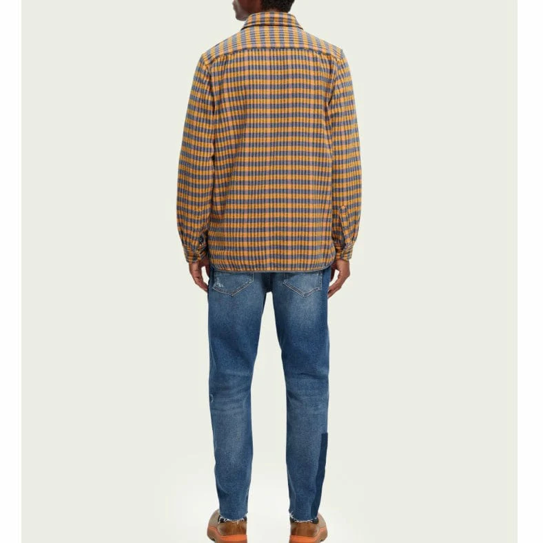 Scotch & Soda Regular Fit Checked Flannel Shirt (Combo C) 169068 - Image 5