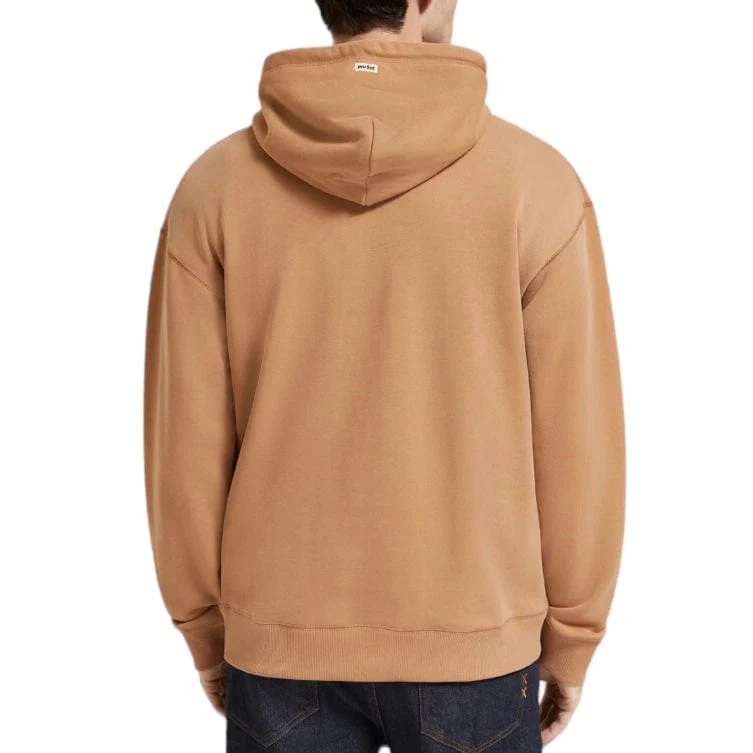 Scotch & Soda Relaxed Fit Artwork Hoodie (Camel) 174509 - Image 3