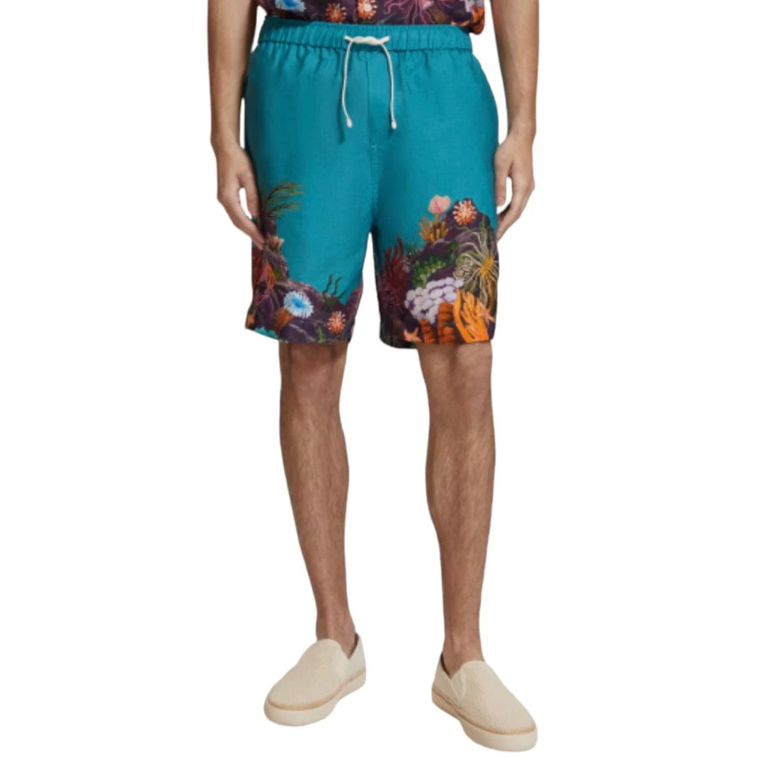 Scotch & Soda Seasonal Placement Printed Bermuda Shorts (Seanery) 175745 - Image 4