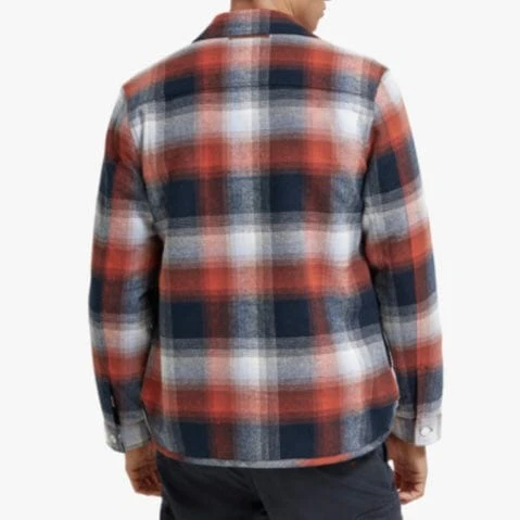 Scotch & Soda Teddy Lined Checked Overshirt (Blue Red Checked) 172898 - Image 3
