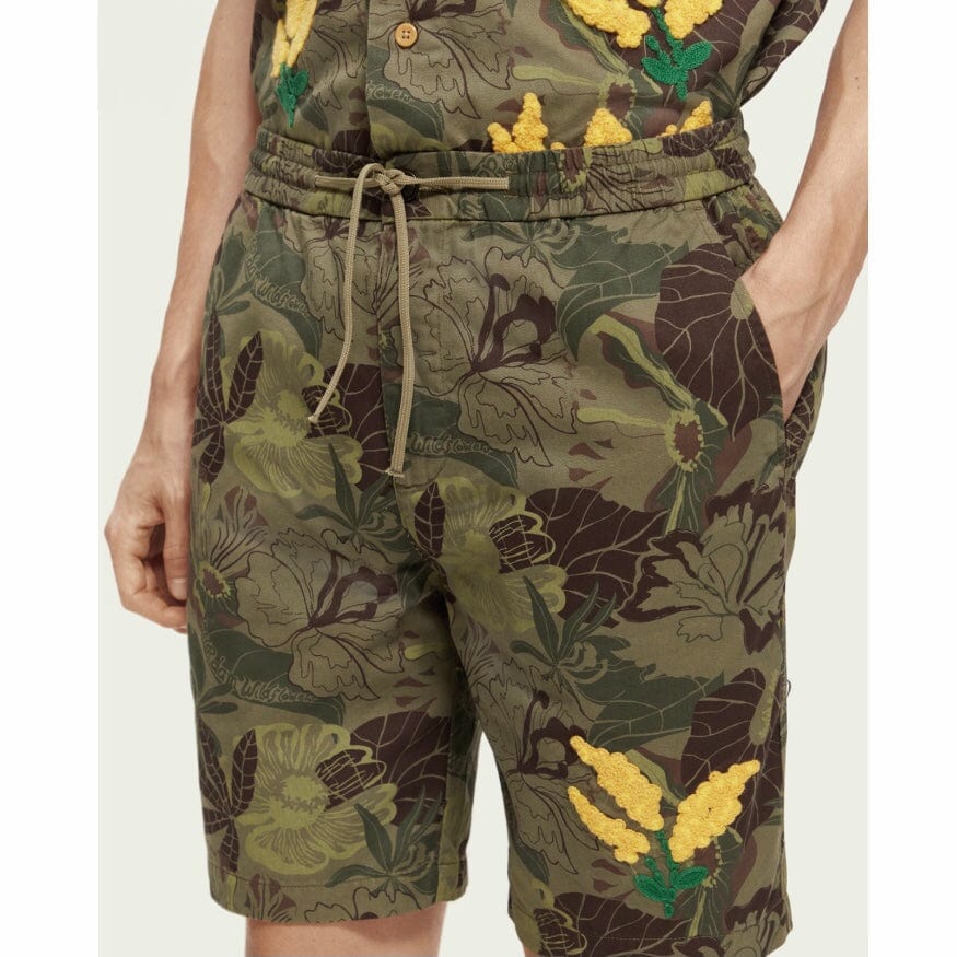 Scotch & Soda The Fave Printed Bermuda Short (Camo Flora Aop) 173459 - Image 5