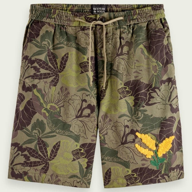 Scotch & Soda The Fave Printed Bermuda Short (Camo Flora Aop) 173459 - Image 7