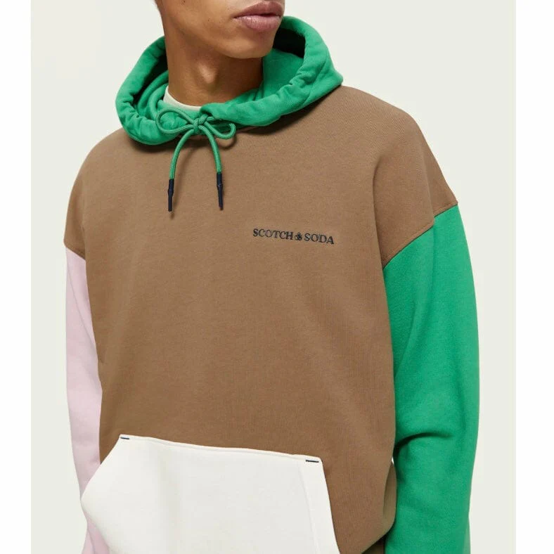 Scotch & Soda Unisex Colour-Block Hoodie (Combo A) 174322 - Image 2