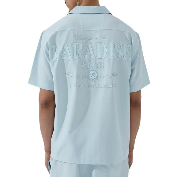 See You In Paradise Club Shirt and Short Set (Light Blue) - Image 3